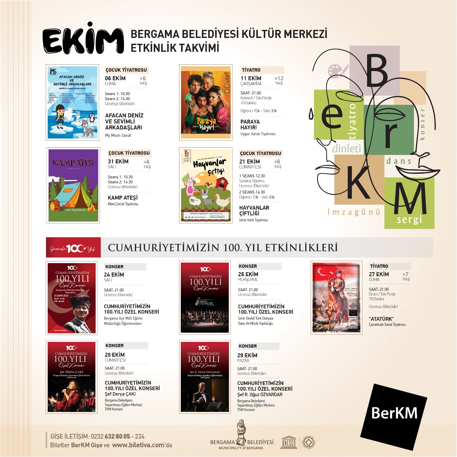 Bergama Kültür Merkezi’nde Perdeler Açıldı