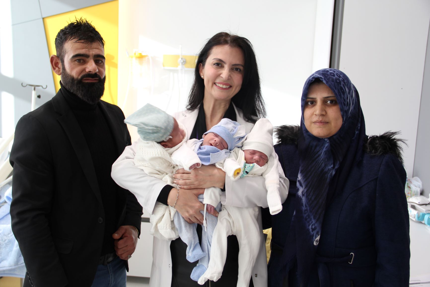 Üçüz Bebekler 45 Gün Sonra Annelerine ”Anne-Bebek Uyum Servisinde” Kavuştu