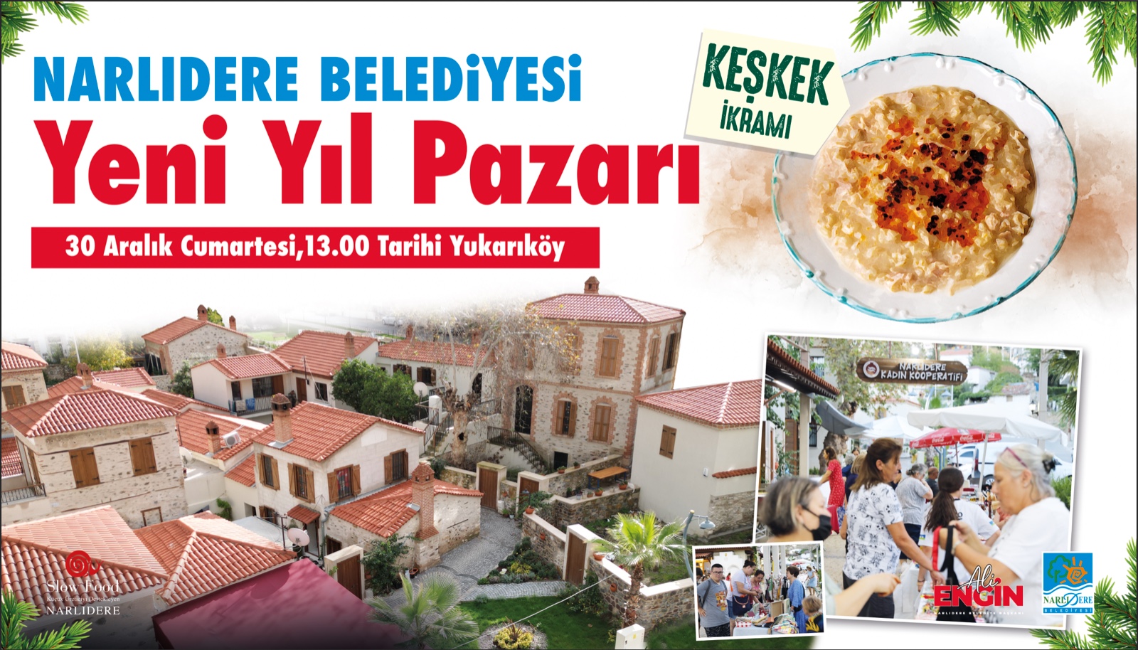 Yeni yıl pazarında keşkek kazanları kaynayacak