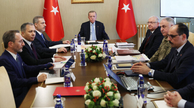 Cumhurbaşkanı Erdoğan başkanlığında düzenlenen güvenlik toplantısı sona erdi