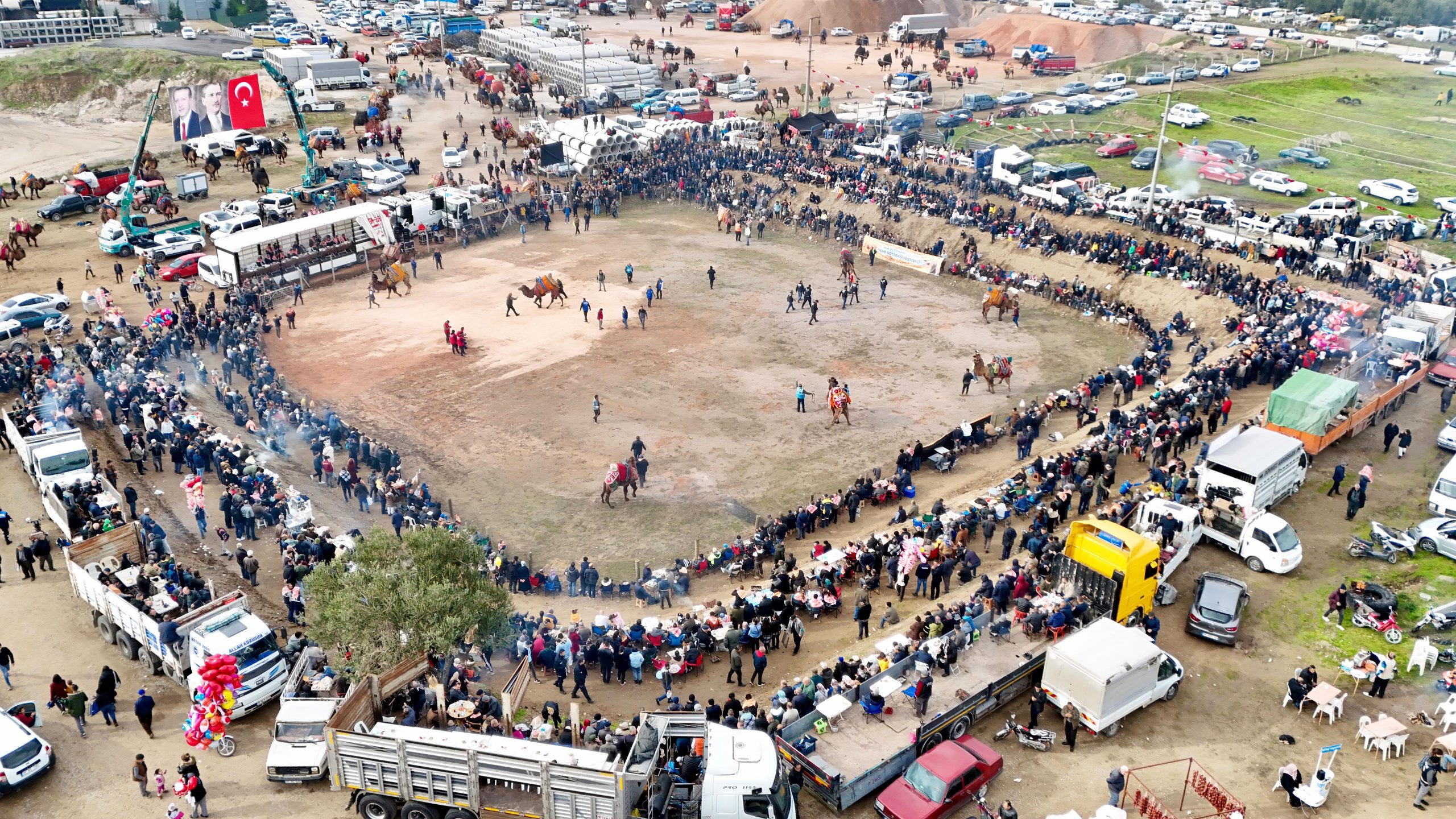 Bergama Folklorik Deve gösterisi festivali yapıldı