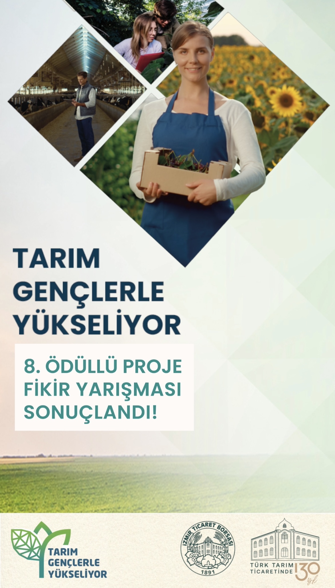 CUMHURİYETİN 100. yılında tarım gençlerle yükseldi
