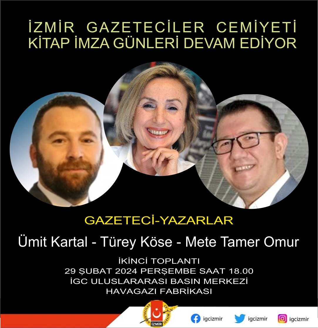 İzmir Gazeteciler Cemiyeti Kitap İmza Günleri Devam Ediyor
