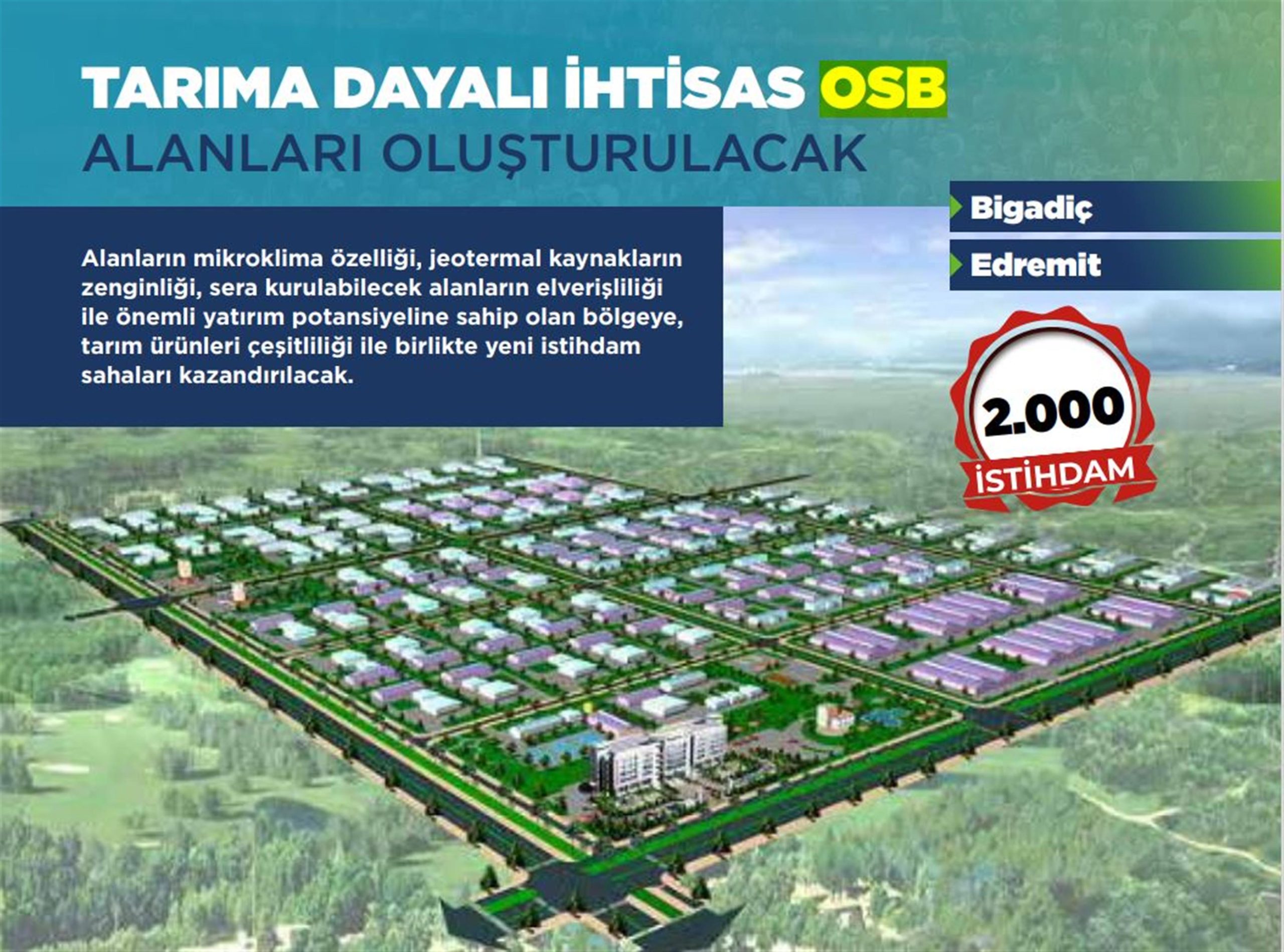 OSB’ler 25 bin gence yeni istihdam kapısı olacak