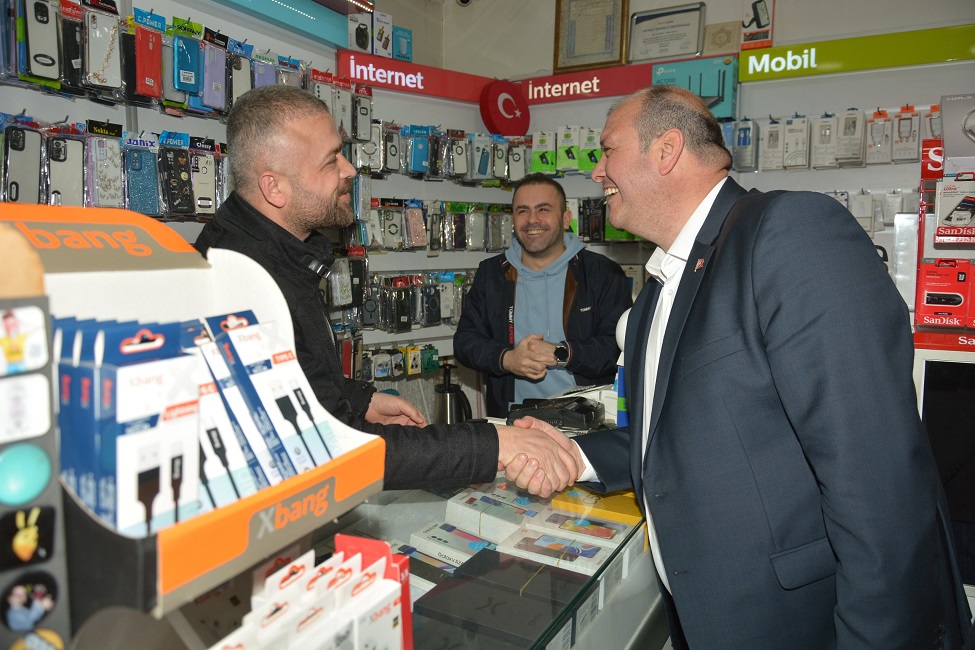 CHP’li Çiçek’ten Esnafa Ziyaret