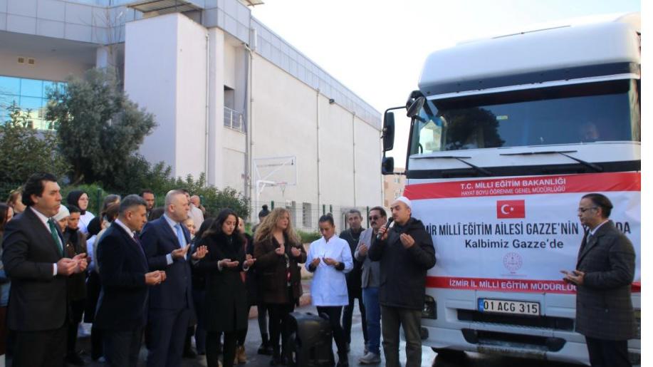 İzmir Eğitim Ailesinin Gazze’ye Yönelik Yardım Faaliyetleri Sürüyor