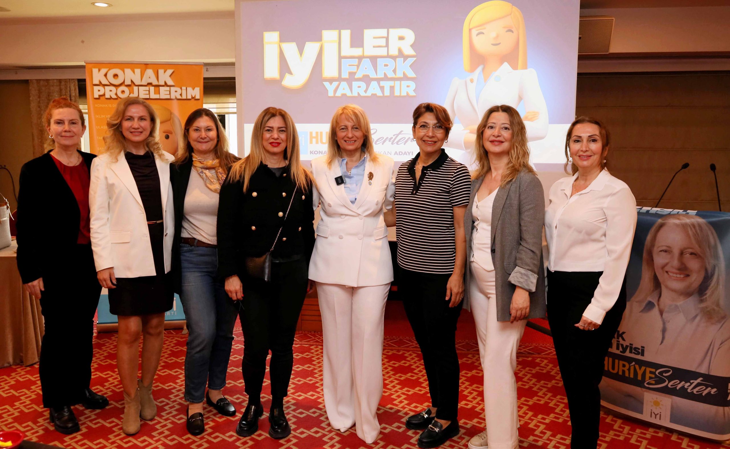 İYİ Parti Konak Belediye Başkan Adayı Huriye Serter projelerini tanıttı