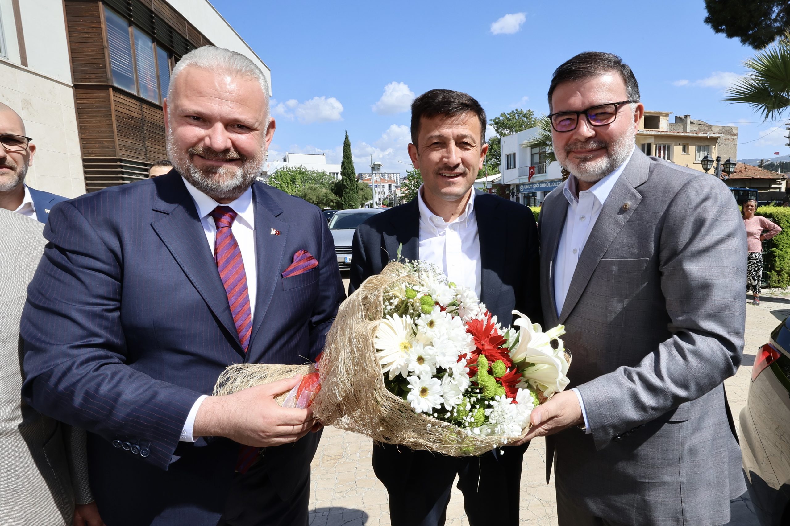 Başkan Pehlivan’a Dağ ve Saygılı’dan tebrik ziyareti