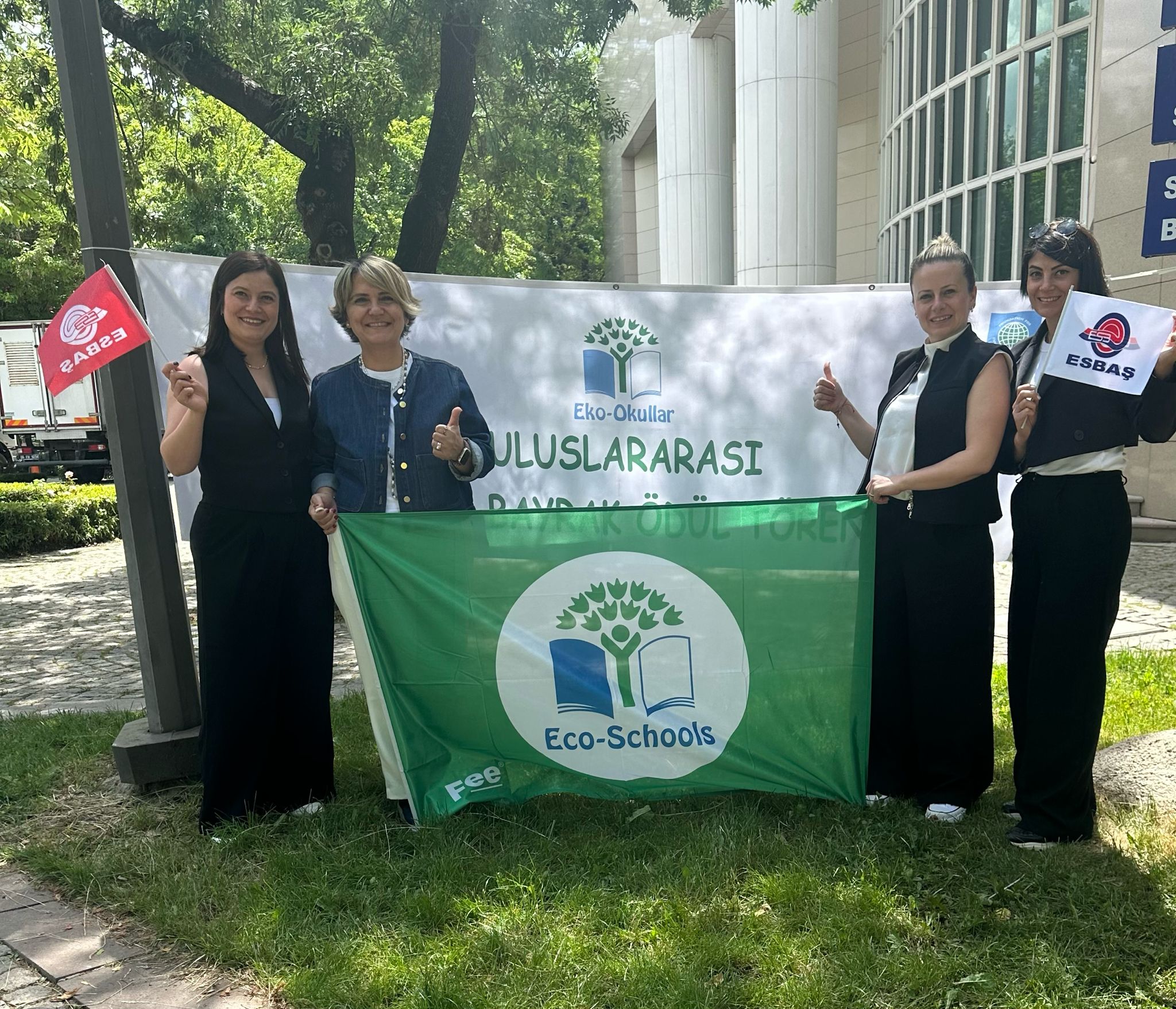 Çevrecilik bilinci ESBAŞ çocuk yuvasına yeşil bayrak kazandırdı